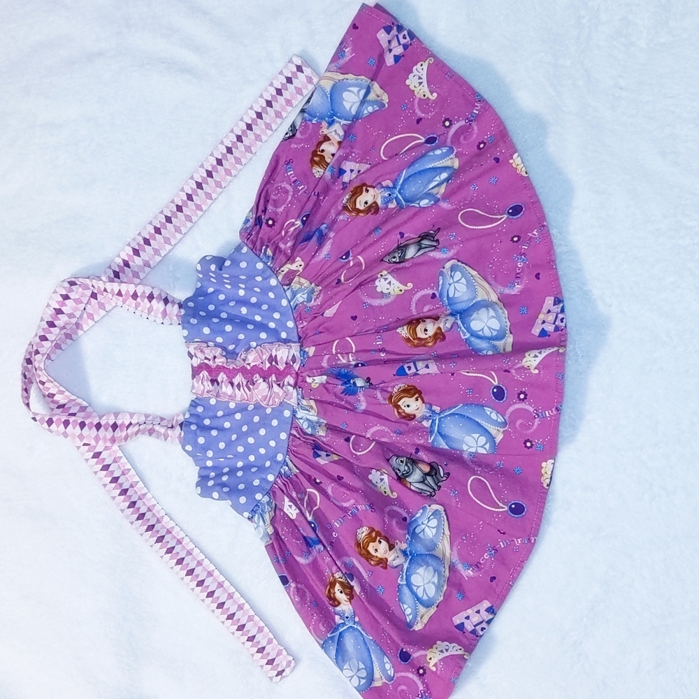 Sofia the First toddler dress, Sweet Petunia Clothing, size 2T